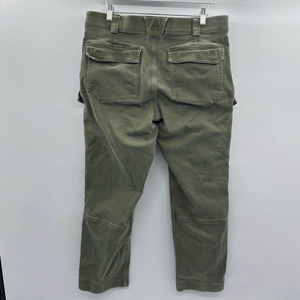 Alaskan Hardgear Duluth Trading Co Relaxed Fit Cargo Pants Men 36x30 Olive Green - Picture 14 of 16